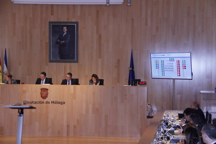 Pleno de la Diputación de Málaga 2016 bendodo diputados provincia sesión 
