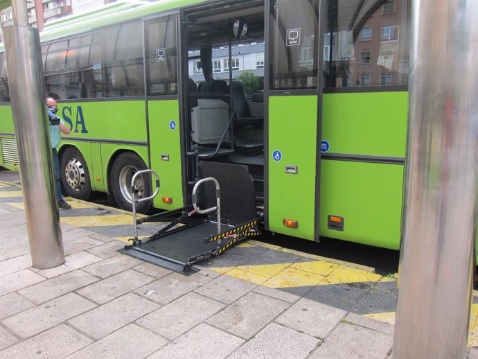 Rampas de acceso en los autobuses ALSA                         