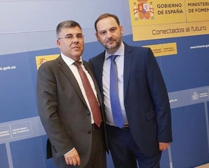 Delegado del Gobierno en la Comunitat, Juan Carlos Fulgencio, y José Luis Ábalos