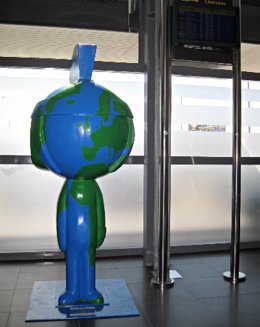 Figura Tarracvs en el Aeropuerto de Reus