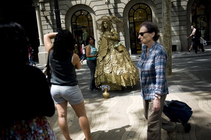 Un turista en Barcelona