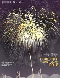 Más de 640 servicios especiales de tranvía en los días grandes de Fogueres