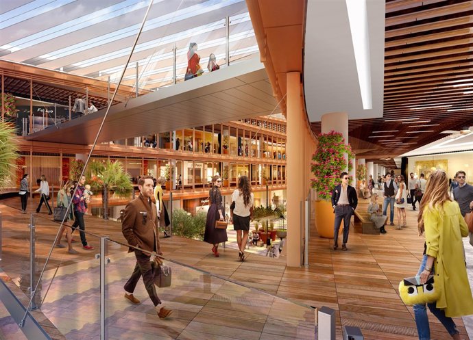 Recración del nuevo centro comercial