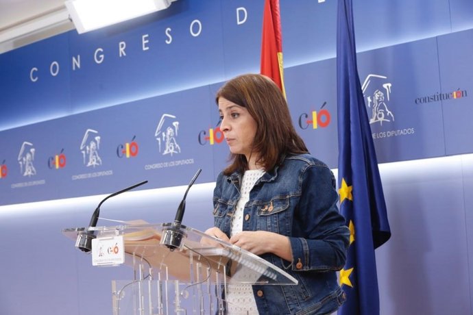 Adriana Lastra, portavoz del Grupo Socialista 