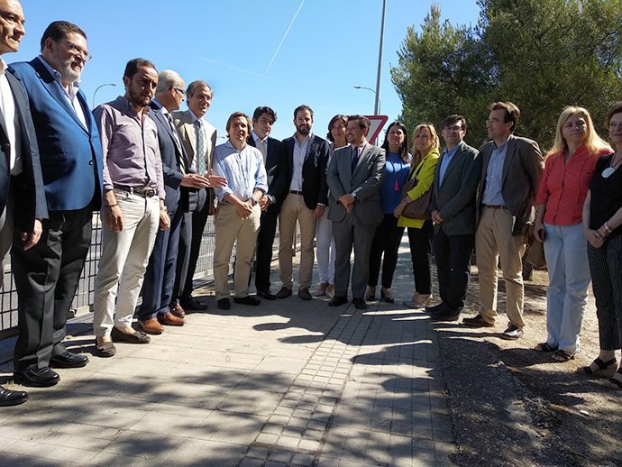 Martínez Almeida en la reunión de alcaldes del PP