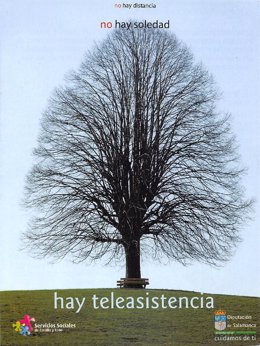 Cartel de teleasistencia de Diputación de Salamanca 19-6-2018