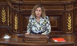 La diputada del PSOE Carlota Merchán en el Congreso