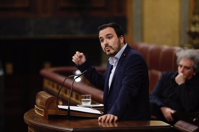 Alberto Garzón en la moción de censura contra Rajoy 