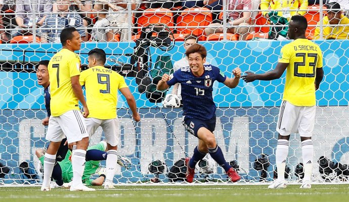 Osako marca en el Colombia - Japón