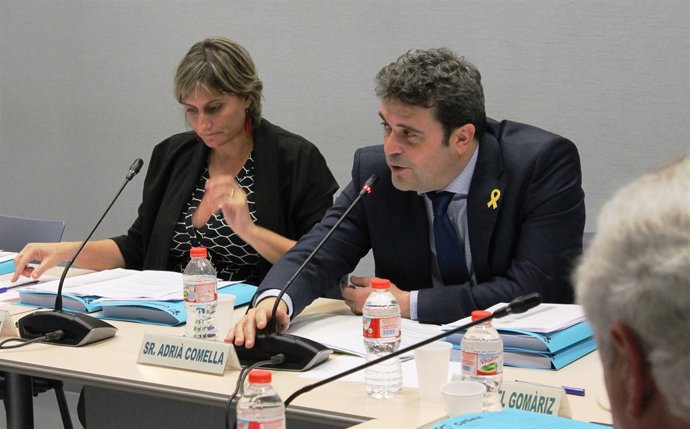 La consellera, Alba Vergés, i el director de CatSalut, Adrià Comella.