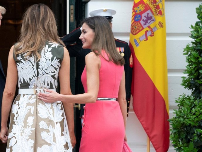 United States President Donald J. Trump and First Lady Melania Trump welcome Kin