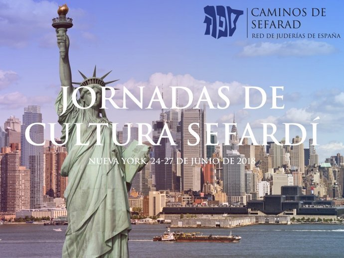 Cártel de las Jornadas de Cultura Sefardí en Nueva York