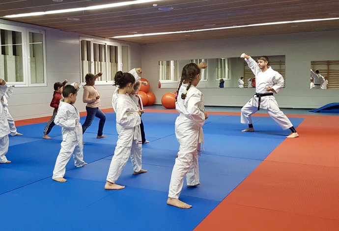 Tatami karate, niños deporte, polideportivo