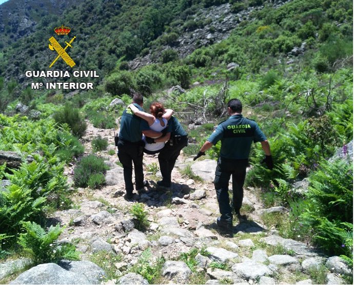 Rescate senderistas en Gujio de Santa Bárbara 