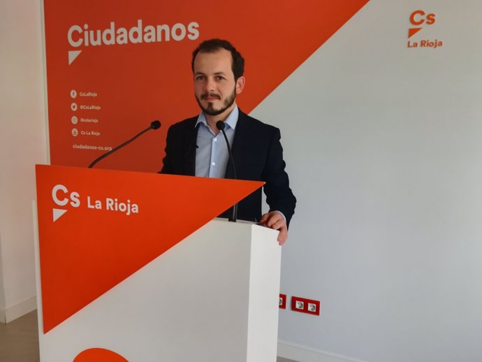 El portavoz Autonómico de Ciudadanos La Rioja Pablo Baena 