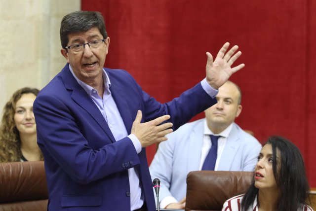 Juan Marín (Cs), este jueves en el Parlamento andaluz