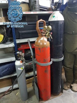 Bombonas de oxigenos intervenidas en los registros 