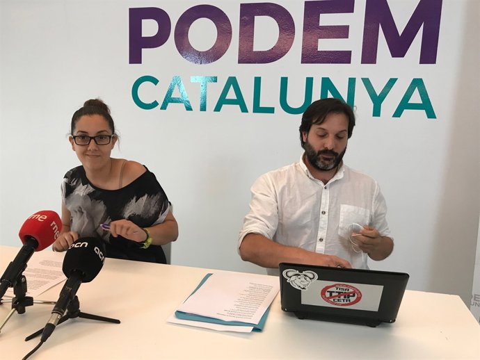 Conchi Abellán i Jaume Durall (Podem Catalunya)