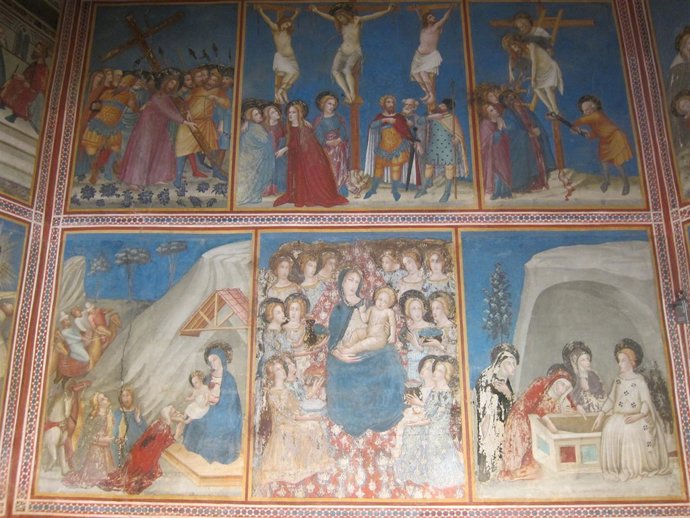 Parte del conjunto pictórico restaurado                  