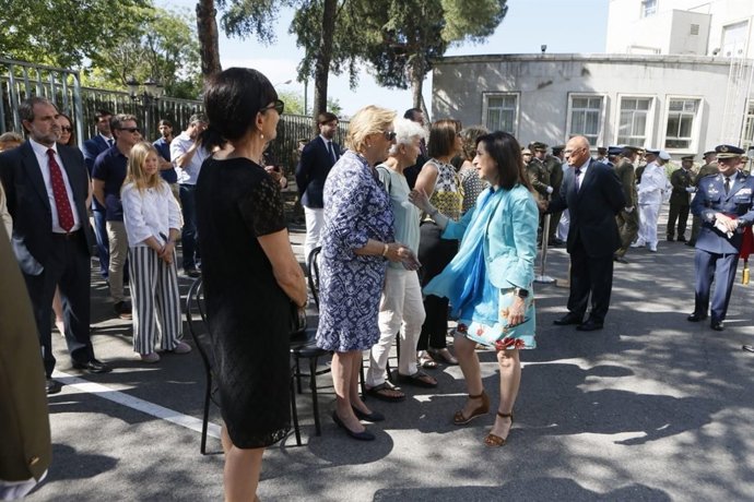 La ministra de Defensa, Margarita Robles, en un homenaje a víctimas de ETA