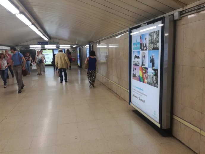 Mupim de Torremolinos en estación metro de MAdrid 