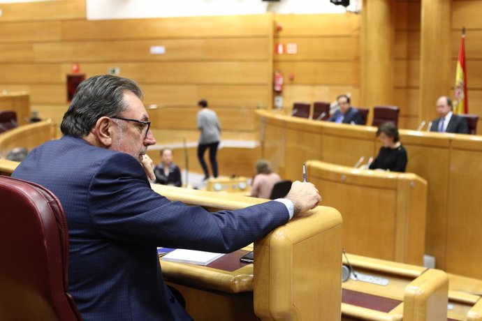 Josep Lluís Cleries y Santamaría en la Comisión del artículo 155 del Senado