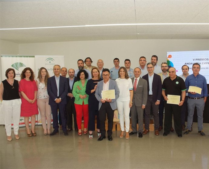 Entrega de los V Premios Andalucía Emprende en la provincia de Jaén.