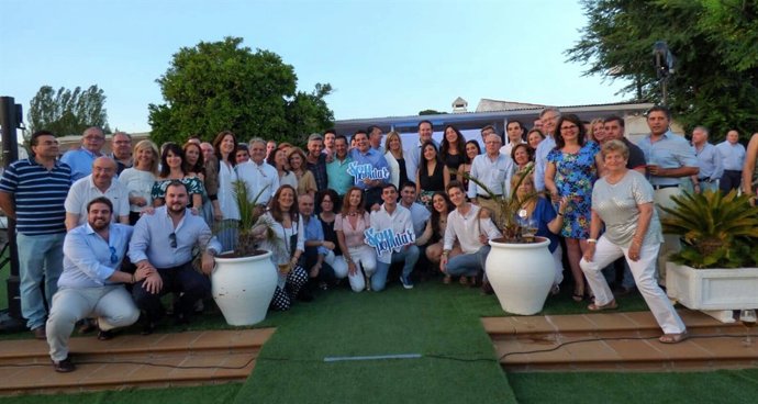 Loles López, en un acto con afiliados en Córdoba