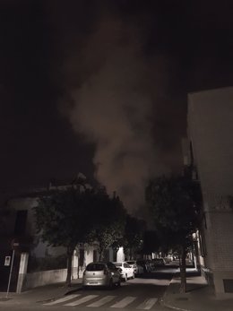 Incendio en una vivienda de Barrio León en Sevilla