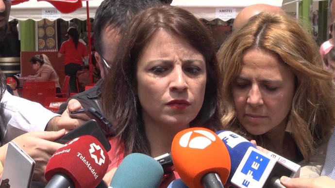  Adriana Lastra, futura portavoz del PSOE, tras El Anuncio De Rajoy