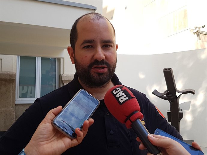 El cap de la Unitat de Protecció Civil de Bombers de Barcelona, Hector Carmona