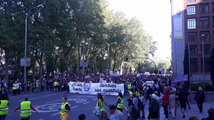 Manifestación en Madrid en contra de la sentencia contra La Manada