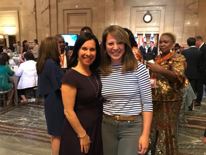 Janet Sanz i Valérie Plante