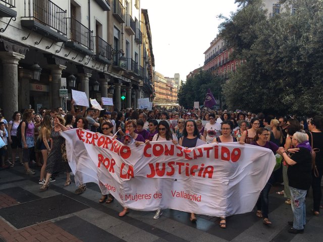 Valladolid.- Cabecera de la manifestación en Valladolid