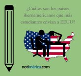 Foto: Los 4 países iberoamericanos que más estudiantes envían a EEUU