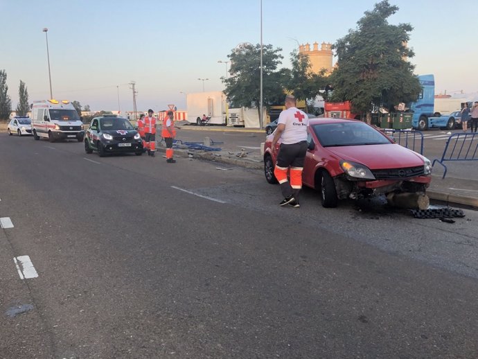 Accidente de tráfico en Badajoz