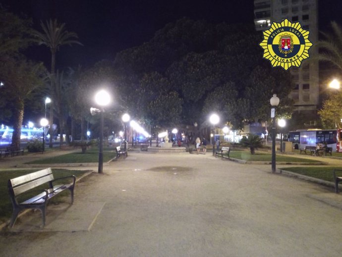 Parque de Canalejas anoche