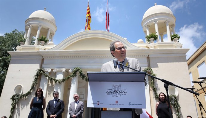El president de la Generalitat, Quim Torra, a Valls (Tarragona)