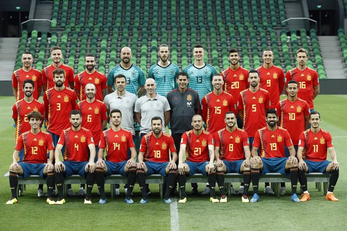 Foto oficial selección española, España en el Mundial