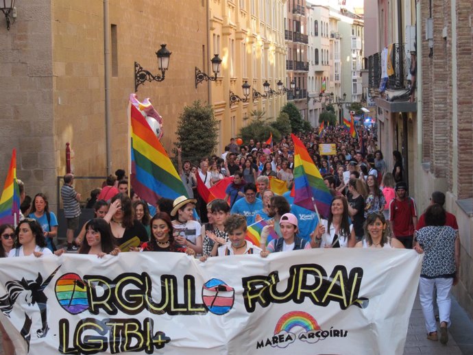                                Manifestación Orgullo Rural LGTBI+