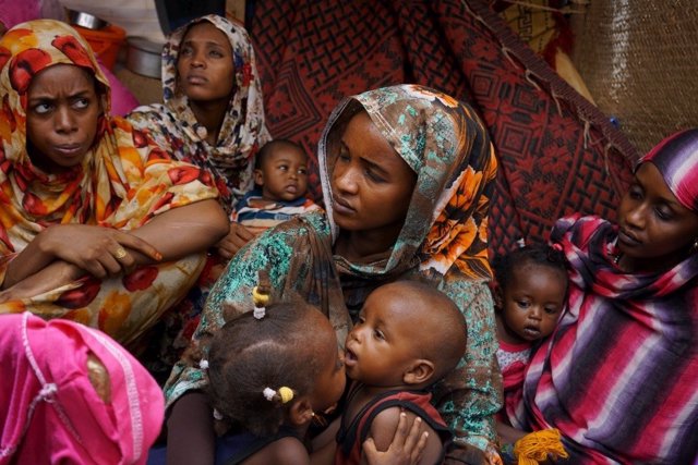 Refugiados sudaneses en Agadez tras escapar de Libia