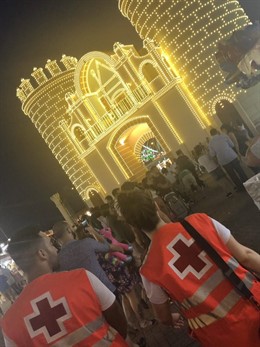 Operativo de Cruz Roja en la feria de Badajoz