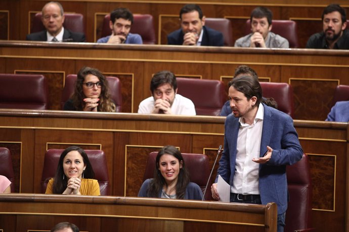 Pablo Iglesias interviene en la sesión de control al Gobierno en el Congreso