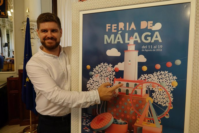 Carlos León Sánchez autor del cartel de la feria de málaga 2018