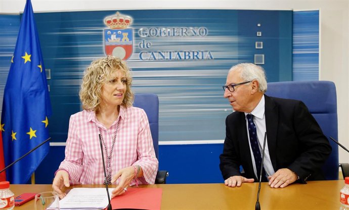 Díaz Tezanos y Palacio en rueda de prensa