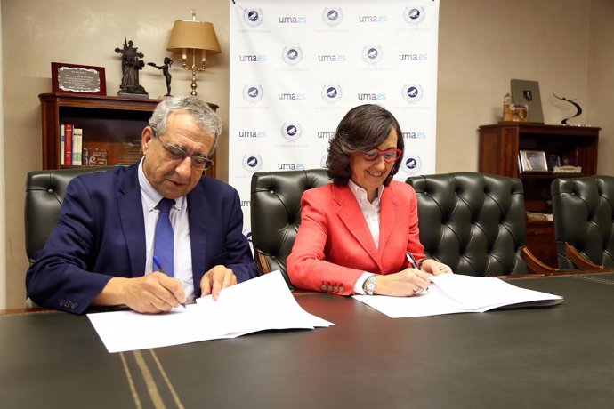 El rector de la UMA y la consejera de Justicia firman un convenio