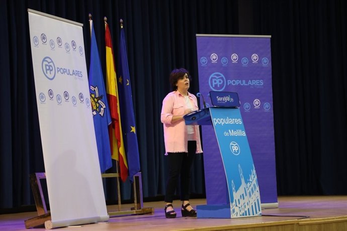 Soraya Sáenz de Santamaría, en Melilla