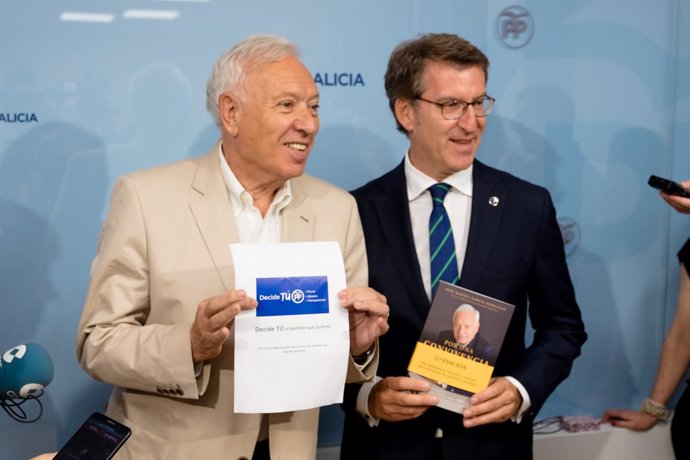 Margallo y Feijóo se reúnen en el marco de la campaña interna del PP
