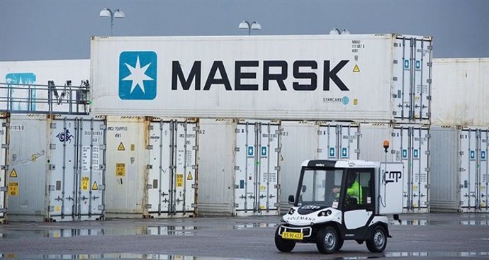 Contenedor de la compañía Alexander Maersk