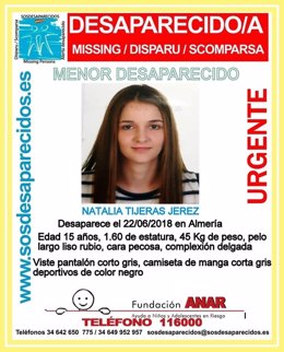 Natalia Tijeras, desaparecida